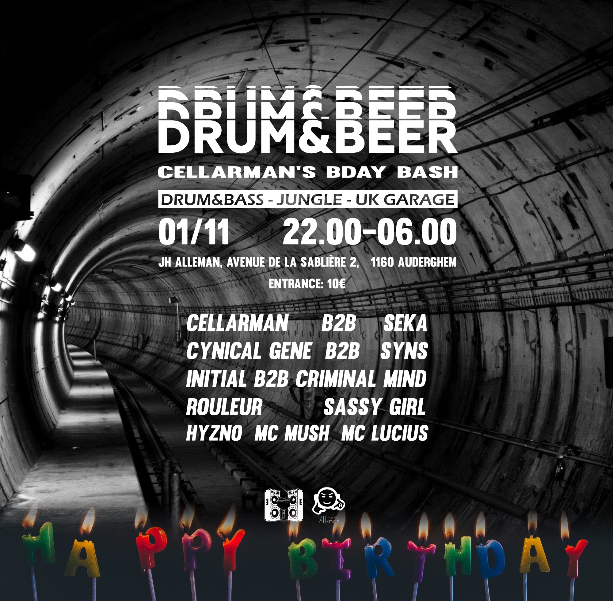 Drum & Beer: Cellarman's Bday Bash @JH Alleman